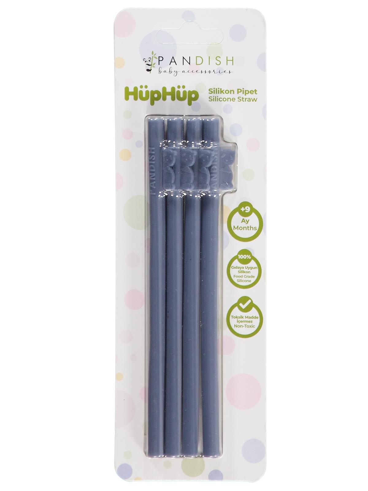 Pandish HüpHüp 4lü Silikon Pipet - Mavi