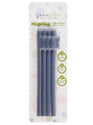 Pandish HüpHüp 4lü Silikon Pipet - Mavi