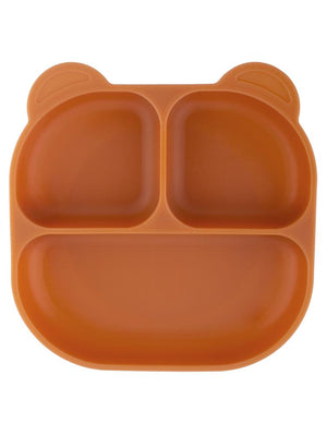 Pandish MamMa Vakum Tabanlı Silikon Mama Tabağı - Kahverengi