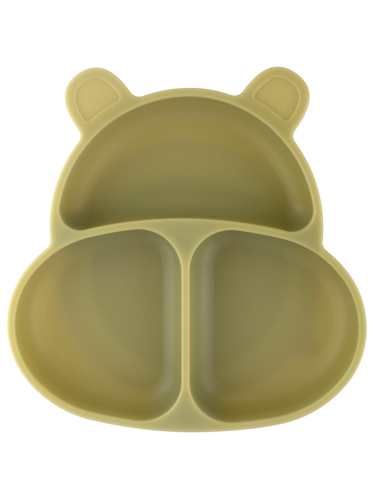 Pandish HupPo Vakum Tabanlı Silikon Mama Tabağı - Yeşil