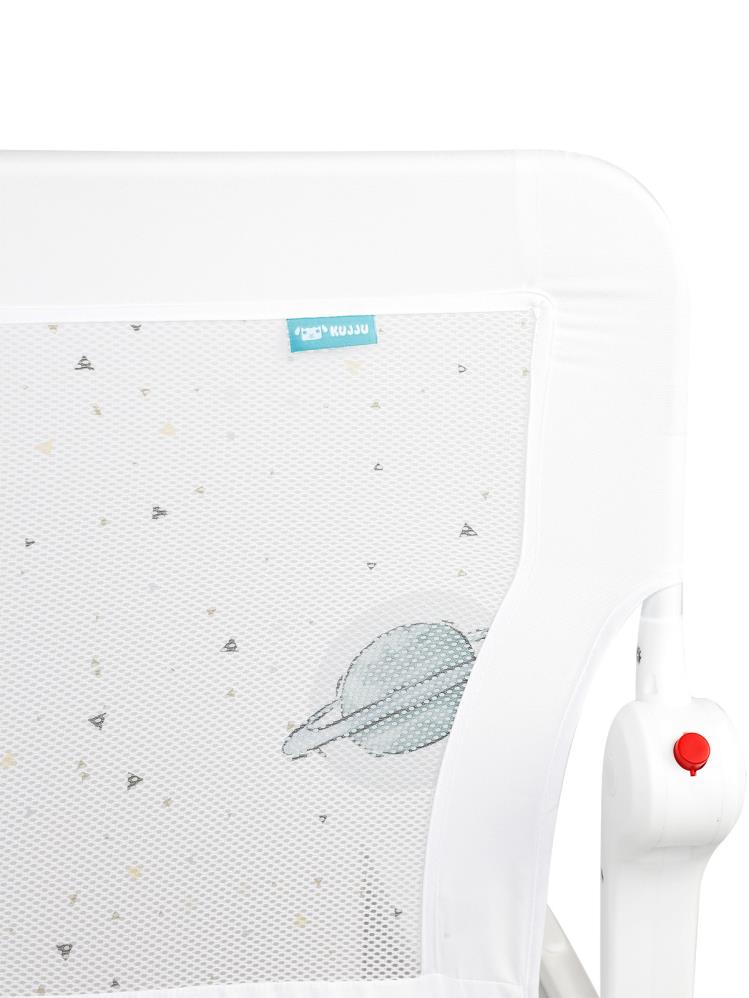 Kujju Katlanabilir Yatak Bariyeri 150 cm - Beyaz