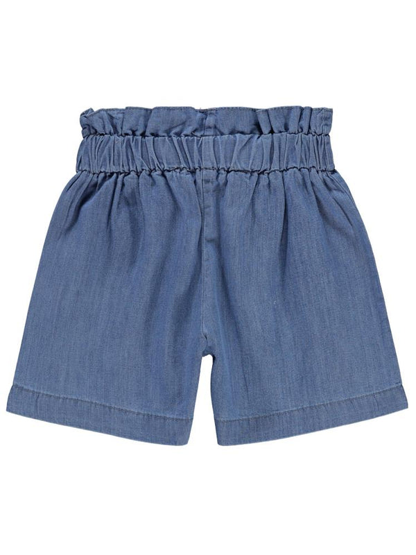 Civil Girls Beli Fırfırlı 2-5 Yaş Şort - Mavi
