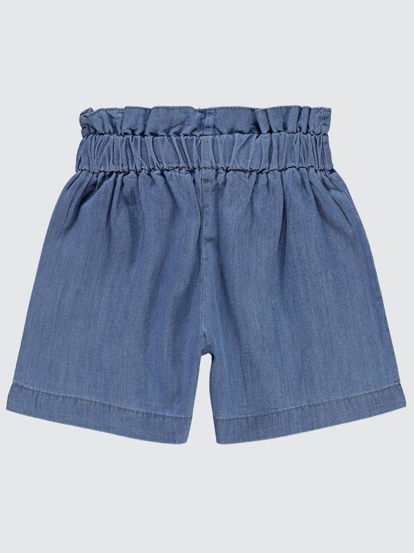 Civil Girls Beli Fırfırlı 2-5 Yaş Şort - Mavi