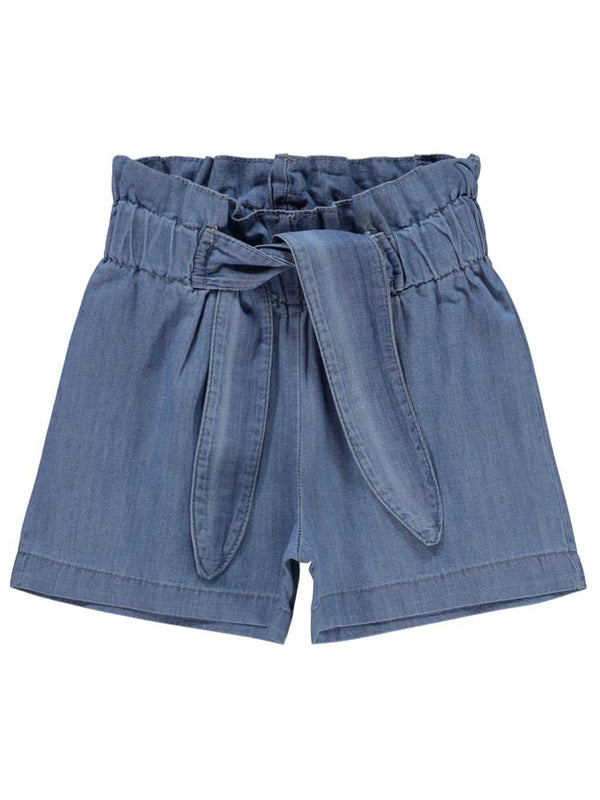 Civil Girls Beli Fırfırlı 2-5 Yaş Şort - Mavi