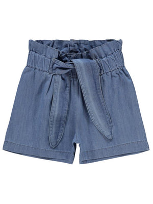 Civil Girls Beli Fırfırlı 2-5 Yaş Şort - Mavi