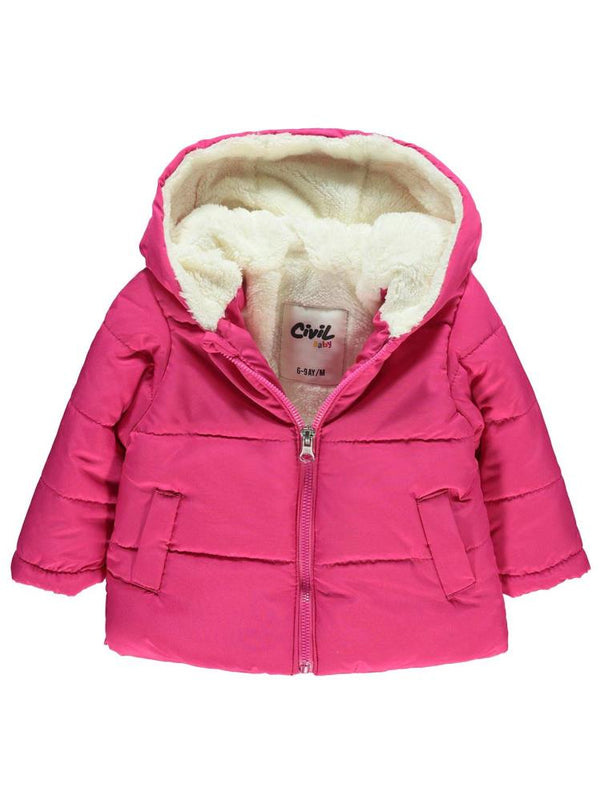 Civil Baby Düz 6-18 Ay Mont - Fusya