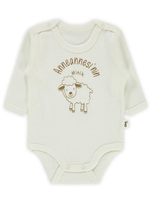 Civil Baby Anneannesi'Nin Minik Kuzusu 1-36 Ay Çıtçıtlı Badi - Ekru