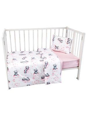 Aras Bebe Pamuk Nevresim Takım - Pembe