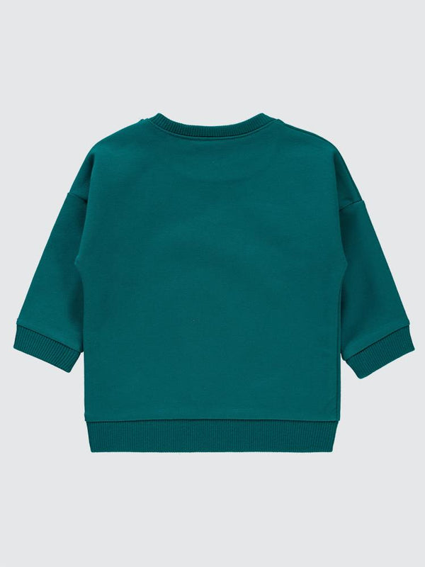 Civil Baby Basic Civil Arma Etiketli 6-18 Ay Sweatshirt - Yeşil
