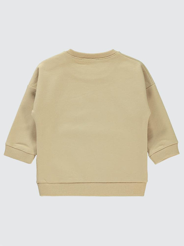 Civil Baby Basic Civil Arma Etiketli 6-18 Ay Sweatshirt - Kahverengi