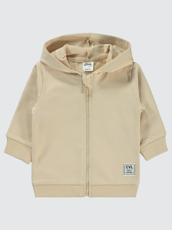 Civil Baby Civil Arma Etiketli 6-18 Ay Hırka - Kahverengi