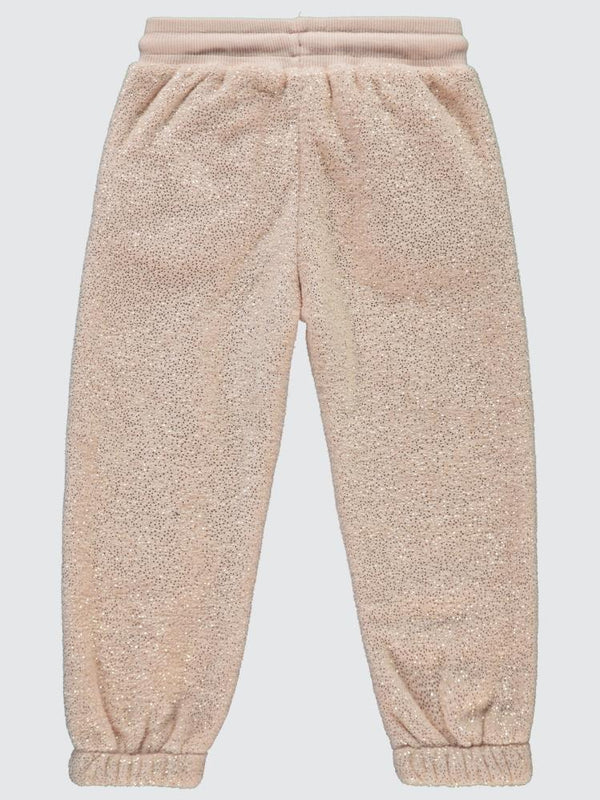 Civil Girls Simli Velsoft 2-5 Yaş Eşofman Altı - Pudra