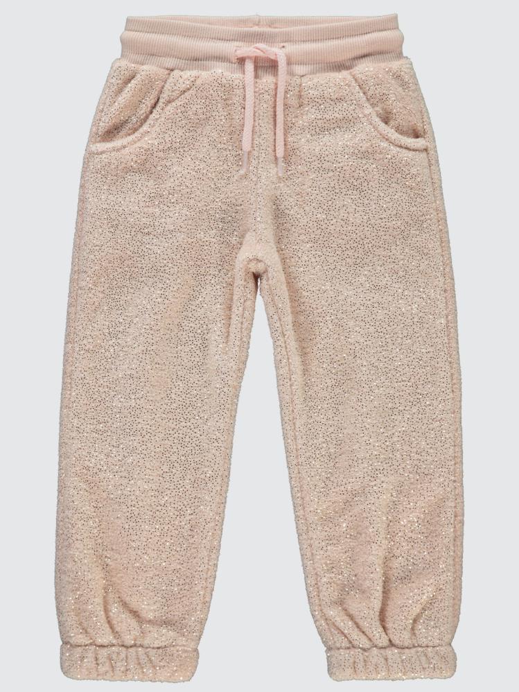 Civil Girls Simli Velsoft 2-5 Yaş Eşofman Altı - Pudra