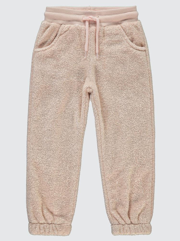 Civil Girls Simli Velsoft 6-9 Yaş Eşofman Altı - Pudra