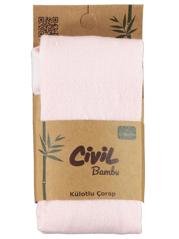 Civil Baby Kız Bebek Bambu Külotlu Çorap 0-12 Ay - Pembe