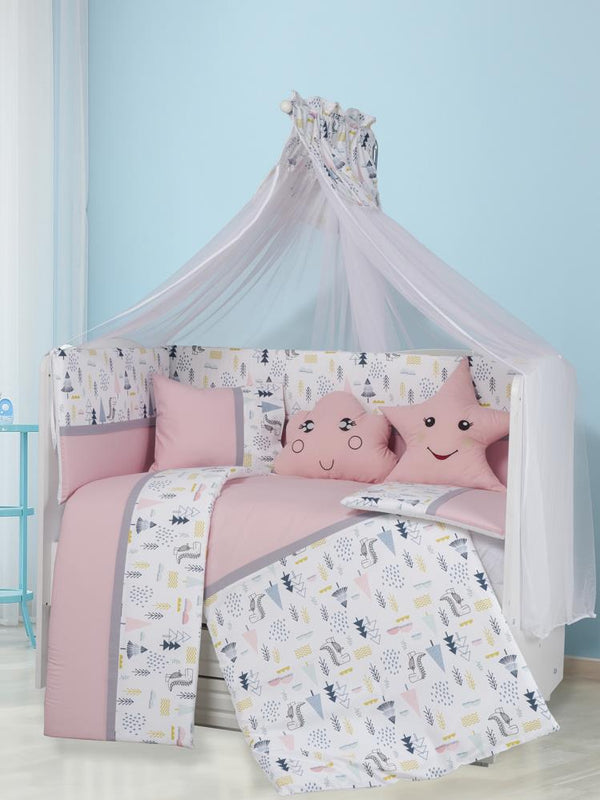 Aras Bebe Safari Uyku Seti 60*121 - Pembe