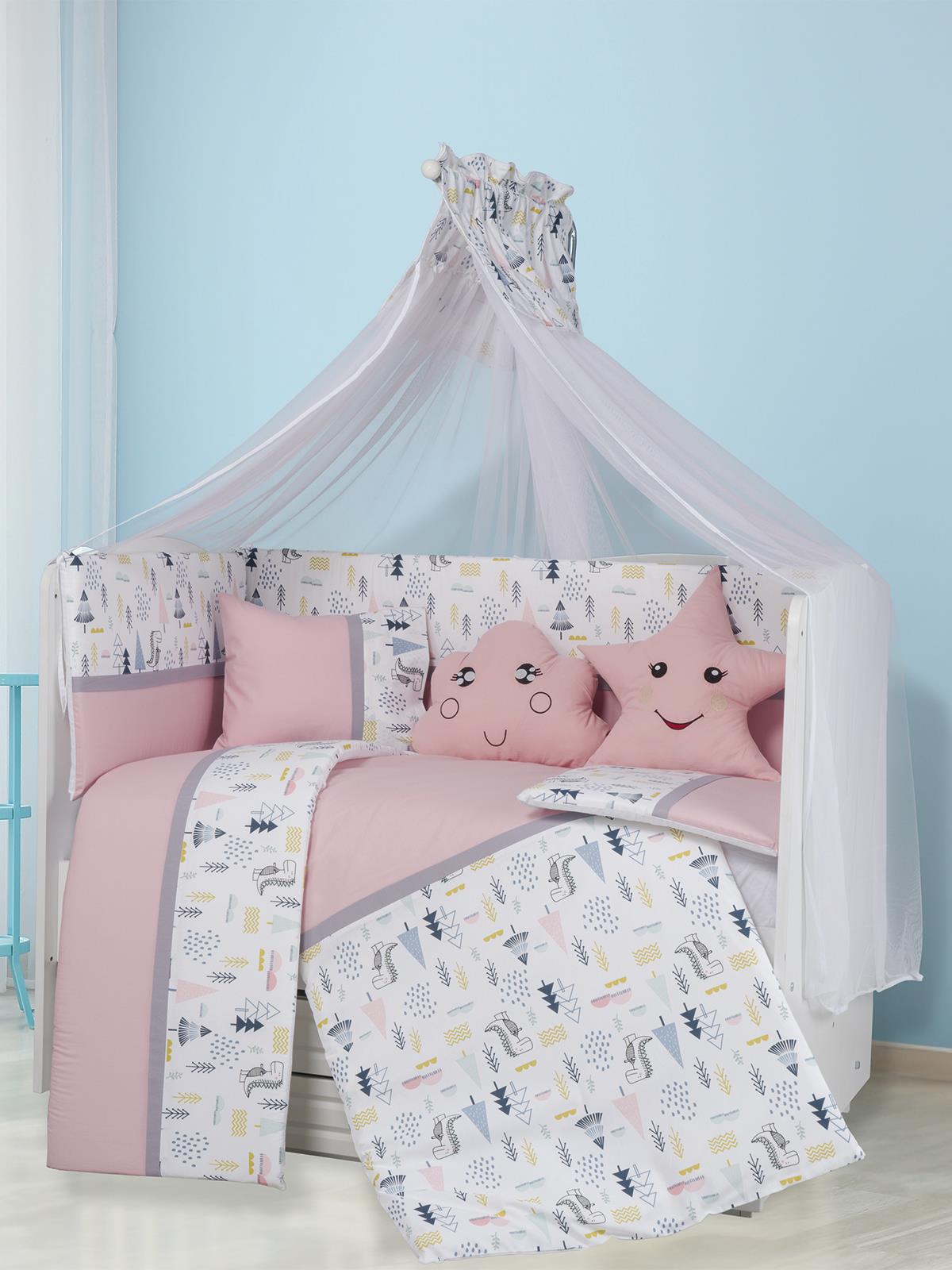 Aras Bebe Safari Uyku Seti 60*121 - Pembe