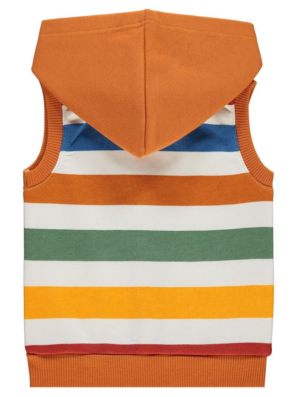 Civil Baby Renkli Çizgi 6-18 Ay Yelek - Turuncu