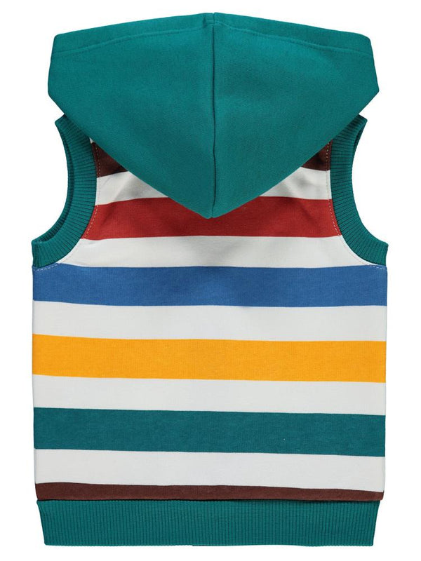 Civil Baby Renkli Çizgi 6-18 Ay Yelek - Yeşil