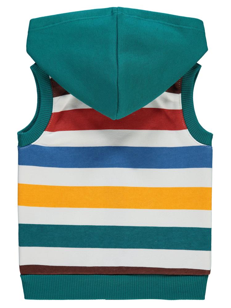 Civil Baby Renkli Çizgi 6-18 Ay Yelek - Yeşil