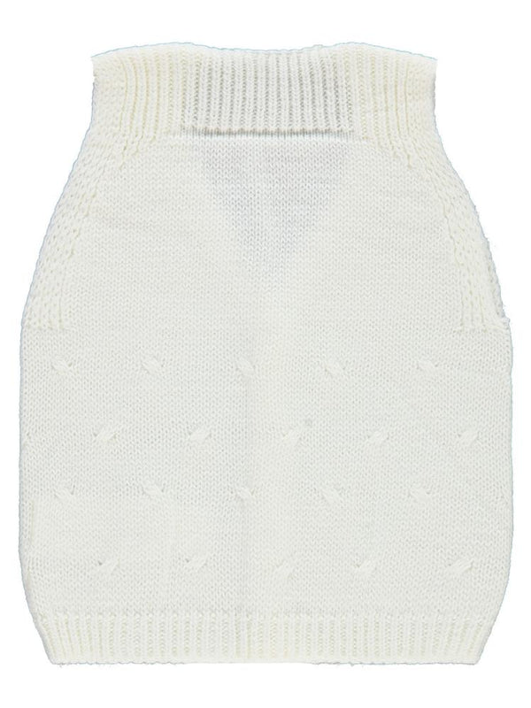 Civil Baby Örgü Desenli 3-18 Ay Yelek - Ekru