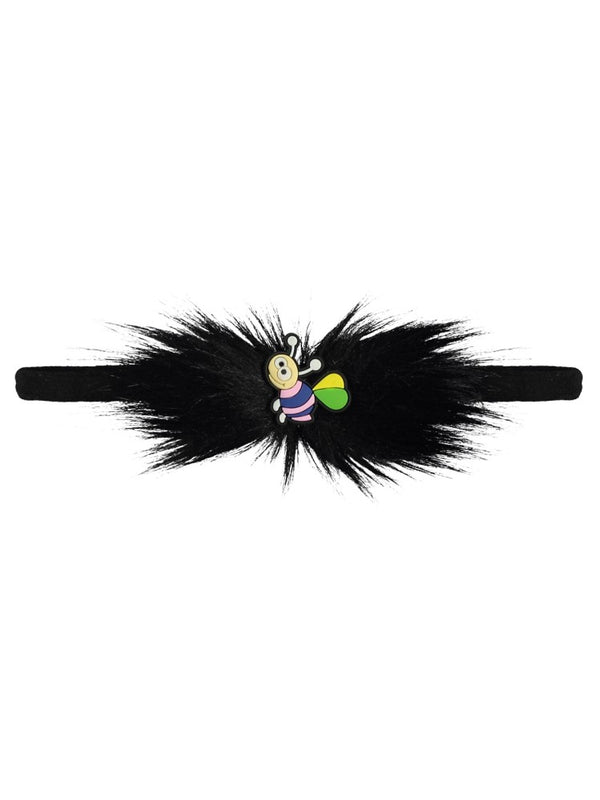 Civil Saçaklı Peluş Bandana - Siyah