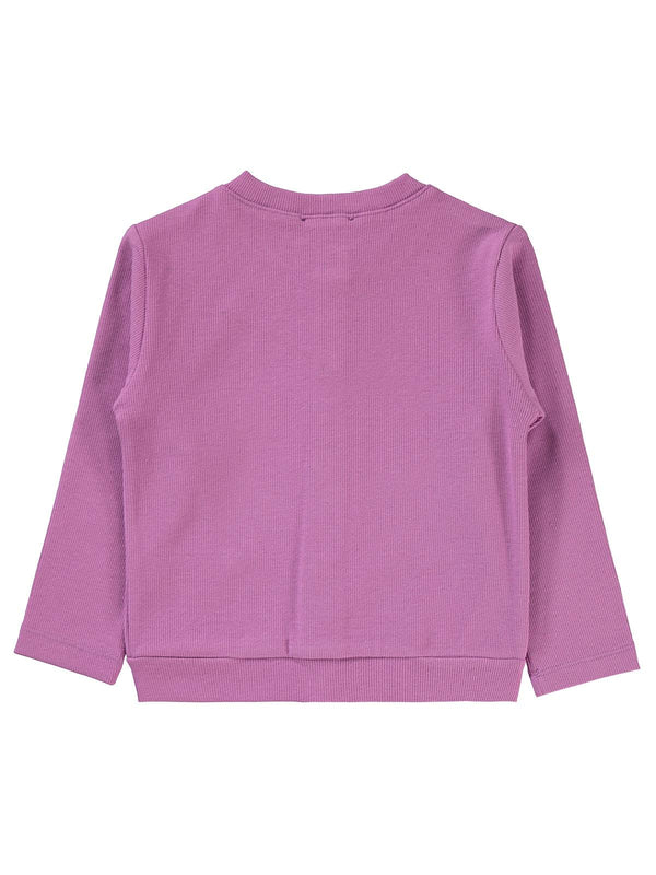 Civil Girls Yakası Fiyonklu 2-5 Yaş Hırka - Lila