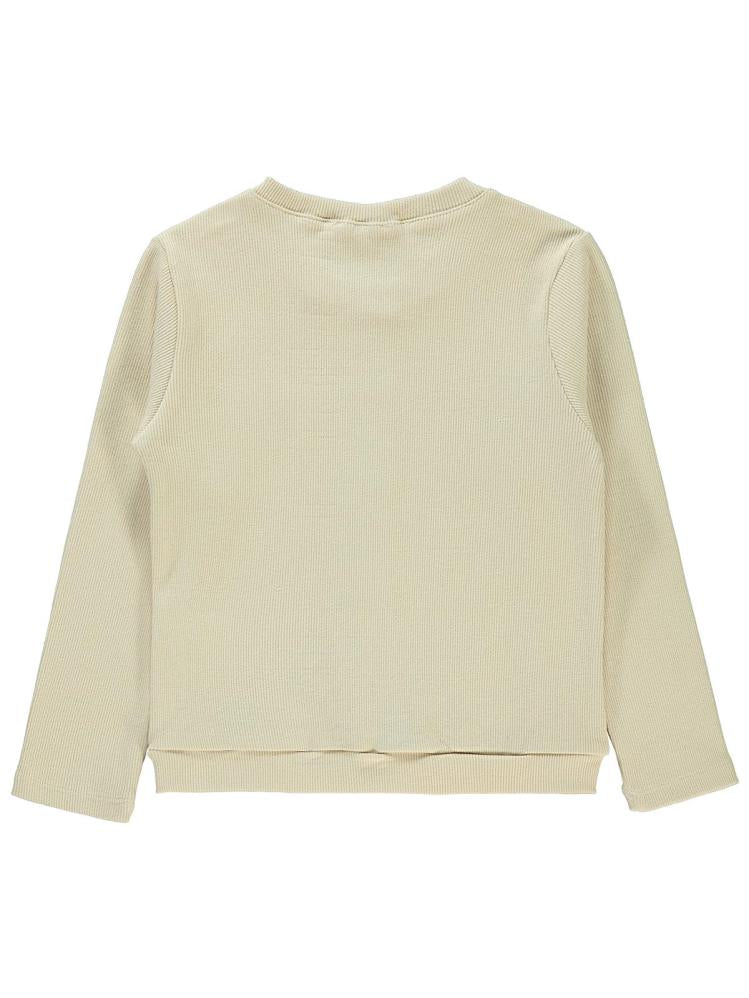 Civil Girls Yakası Fiyonklu 6-9 Yaş Hırka - Bej