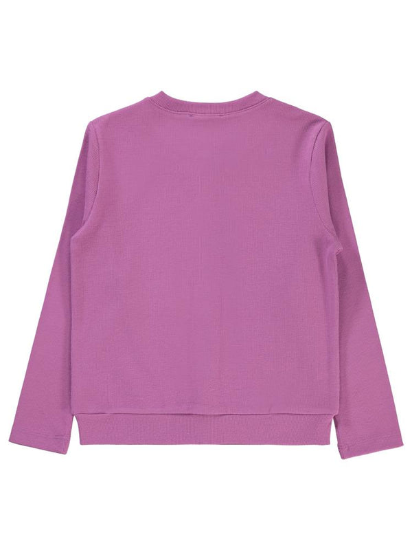 Civil Girls Yakası Fiyonklu 6-9 Yaş Hırka - Lila