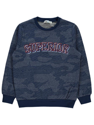 Civil Boys Superıor Nakışlı 6-9 Yaş Sweatshirt - Lacivert