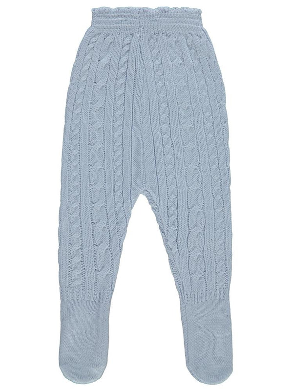 Civil Baby Triko Saç Örgü 3-12 Ay Eşofman Altı - Mavi