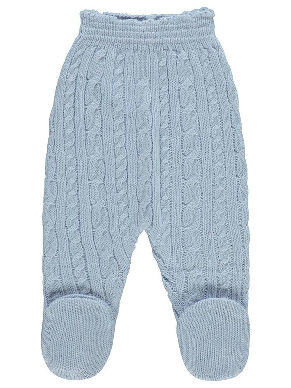 Civil Baby Triko Saç Örgü 3-12 Ay Eşofman Altı - Mavi