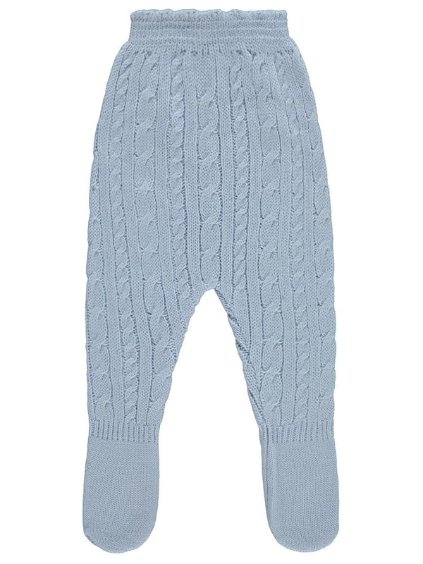 Civil Baby Triko Saç Örgü 3-12 Ay Eşofman Altı - Mavi