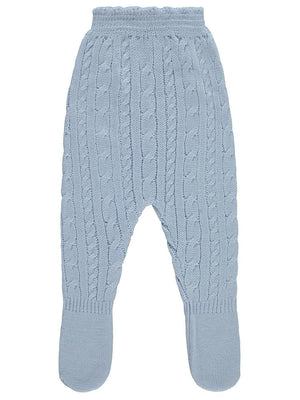 Civil Baby Triko Saç Örgü 3-12 Ay Eşofman Altı - Mavi