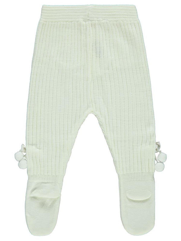 Civil Baby Fiyonk Ponpon Aksesuarlı 3-12 Ay Eşofman Altı - Ekru