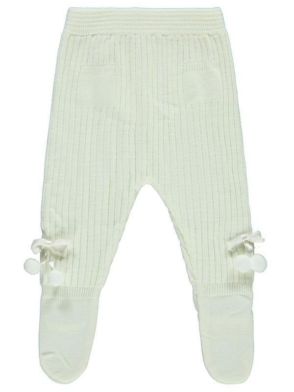Civil Baby Fiyonk Ponpon Aksesuarlı 3-12 Ay Eşofman Altı - Ekru