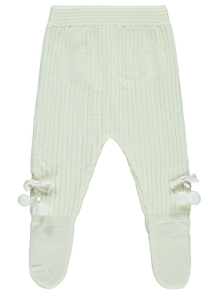 Civil Baby Fiyonk Ponpon Aksesuarlı 3-12 Ay Eşofman Altı - Ekru