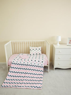 Yuar Baby Nevresim Seti 4 Parça - Pembe