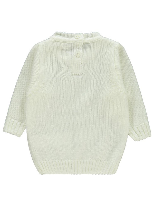 Civil Baby C Nakışlı Düz 6-18 Ay Kazak - Ekru