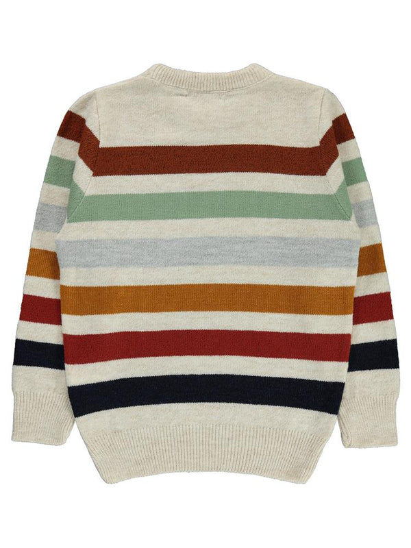 Civil Boys Çizgili 10-13 Yaş Kazak - Bej