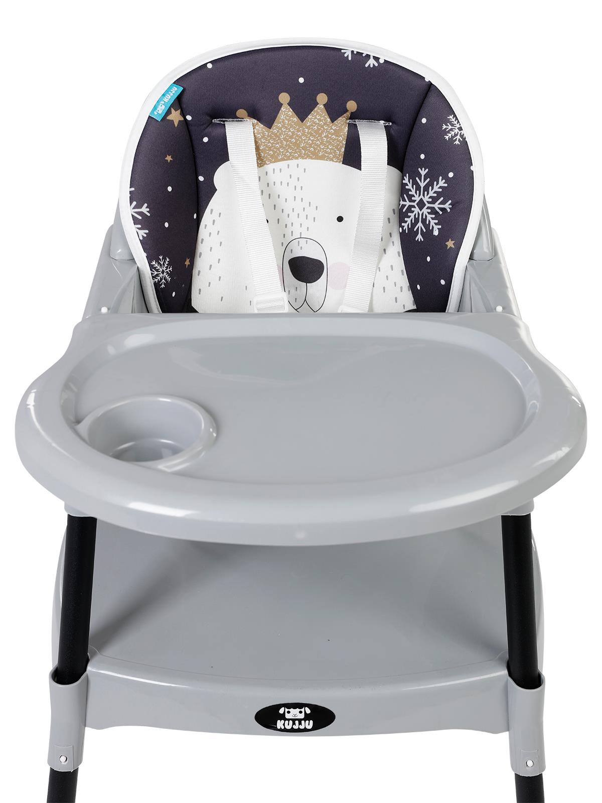 Kujju Platin 3 in 1 Mama Sandalyesi - Krem Gri