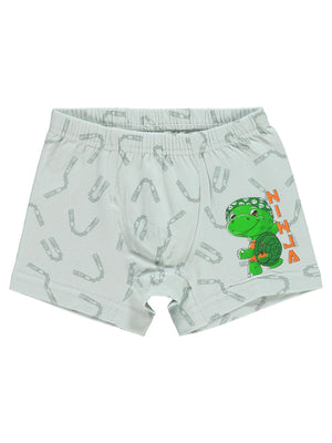 Ninja Çocuk Erkek Boxer - Yeşil
