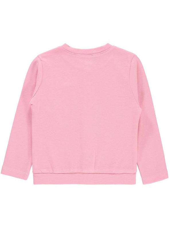Civil Girls Yakası Fiyonklu 2-5 Yaş Hırka - Pembe