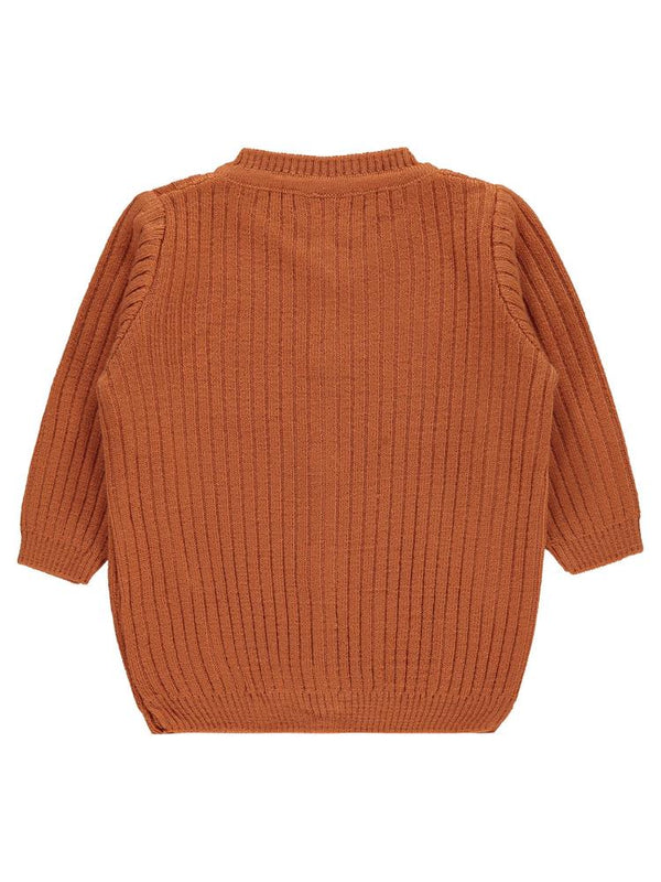 Civil Baby Basic Fitilli 6-18 Ay Hırka - Turuncu