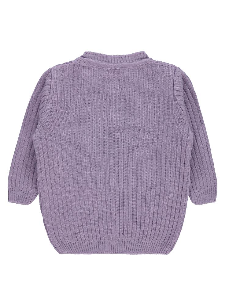 Civil Baby Basic Fitilli 6-18 Ay Hırka - Lila
