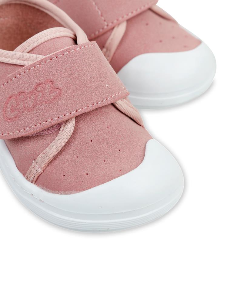 Civil Baby Keten Cırtlı 18-21 Numara Ayakkabı - Pudra