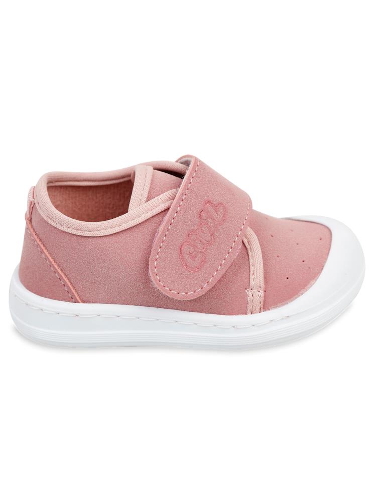 Civil Baby Keten Cırtlı 18-21 Numara Ayakkabı - Pudra