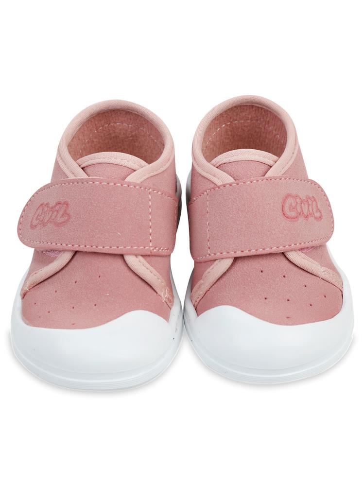 Civil Baby Keten Cırtlı 18-21 Numara Ayakkabı - Pudra
