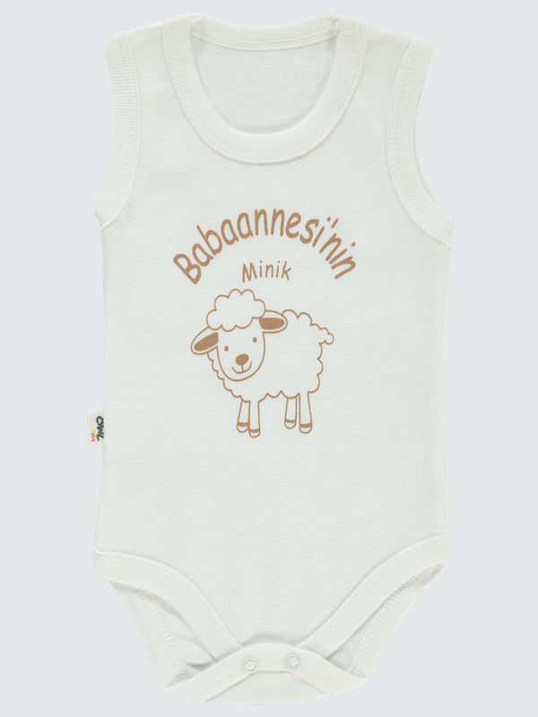 Civil Baby Babaannesi'Nin Minik Kuzusu Sfr.Kol1-36 Ay Çıtçıtlı Badi - Ekru