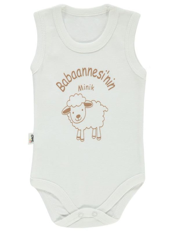 Civil Baby Babaannesi'Nin Minik Kuzusu Sfr.Kol1-36 Ay Çıtçıtlı Badi - Ekru
